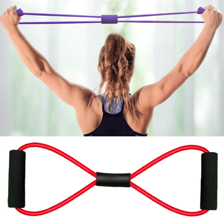 2 PCS Yoga Supplies 8-Word Tension Rope Tier Force Training To Make Chest Tube-Reluova