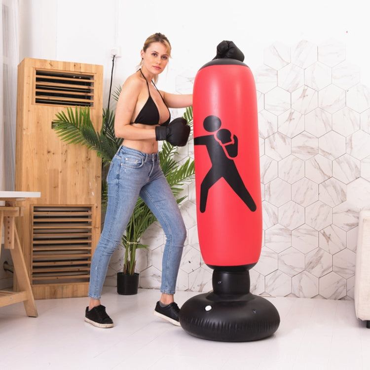 Thickened Fitness Adult Children Vertical Inflatable Non-Tumbler Boxing Column Inflatable Venting Angry Boxing Sandbag