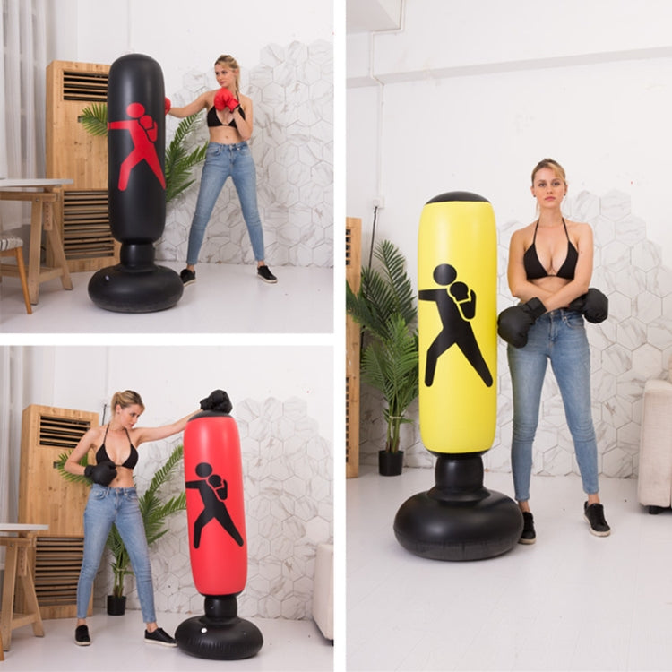 Thickened Fitness Adult Children Vertical Inflatable Non-Tumbler Boxing Column Inflatable Venting Angry Boxing Sandbag