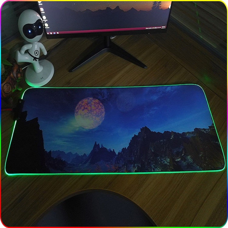 F-01 Rubber Thermal Transfer RGB Luminous Non-Slip Mouse Pad, Series 3 My Store