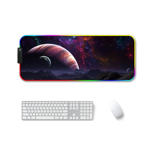 F-01 Rubber Thermal Transfer RGB Luminous Non-Slip Mouse Pad, Series 1 My Store