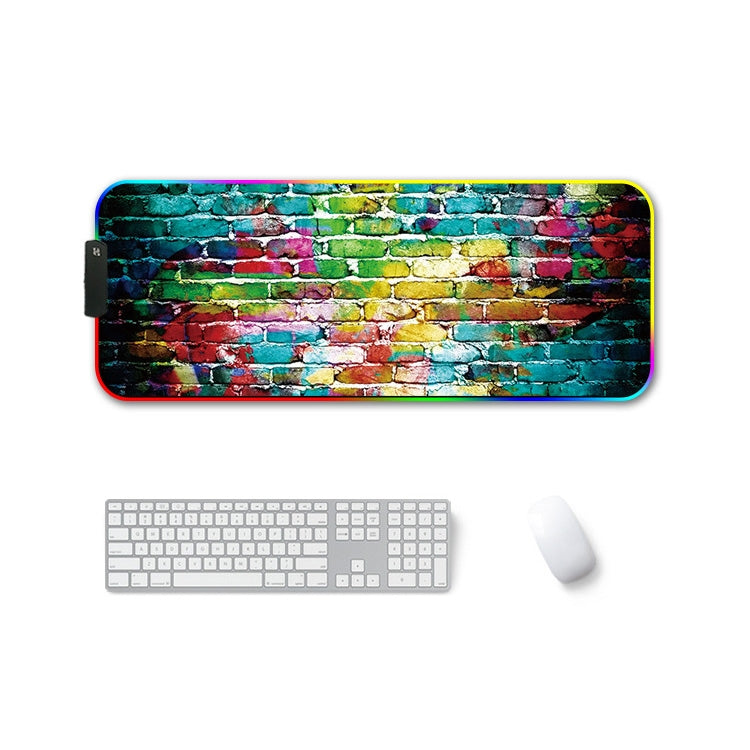 F-01 Rubber Thermal Transfer RGB Luminous Non-Slip Mouse Pad, Series 2 My Store