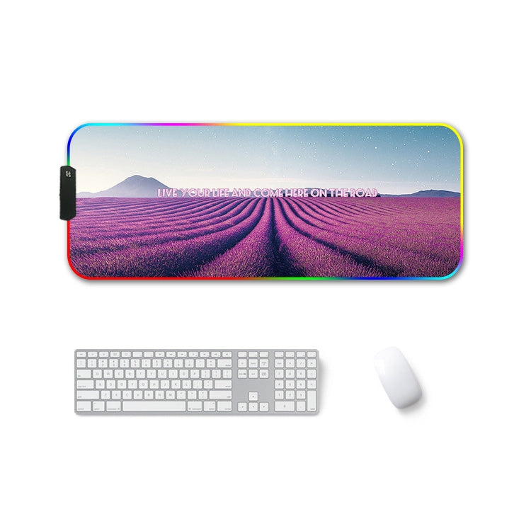 F-01 Rubber Thermal Transfer RGB Luminous Non-Slip Mouse Pad, Series 5 My Store