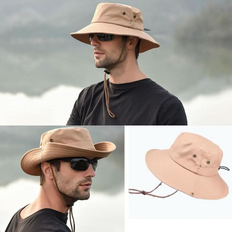 Outdoor Sun Hat Hiking Big Brim Breathable Sunscreen Fisherman Hat Reluova