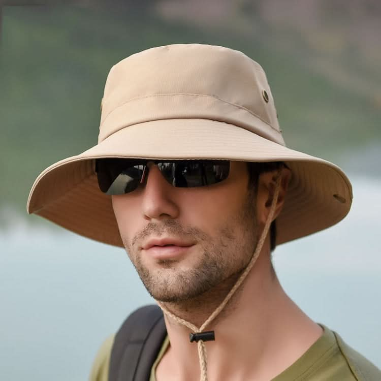 Outdoor Sun Hat Hiking Big Brim Breathable Sunscreen Fisherman Hat Reluova