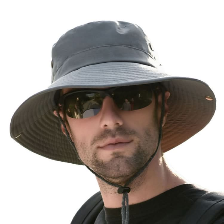 Outdoor Sun Hat Hiking Big Brim Breathable Sunscreen Fisherman Hat Reluova