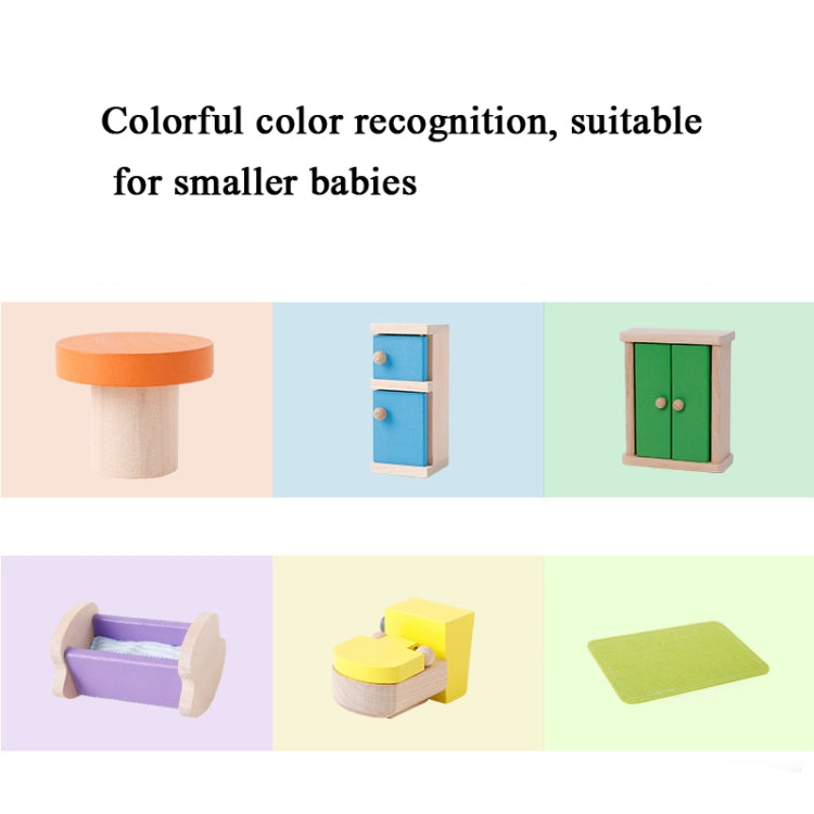 Onshine Pretend Play Scene DIY Role Playing Wooden Furniture Accessories, Style: