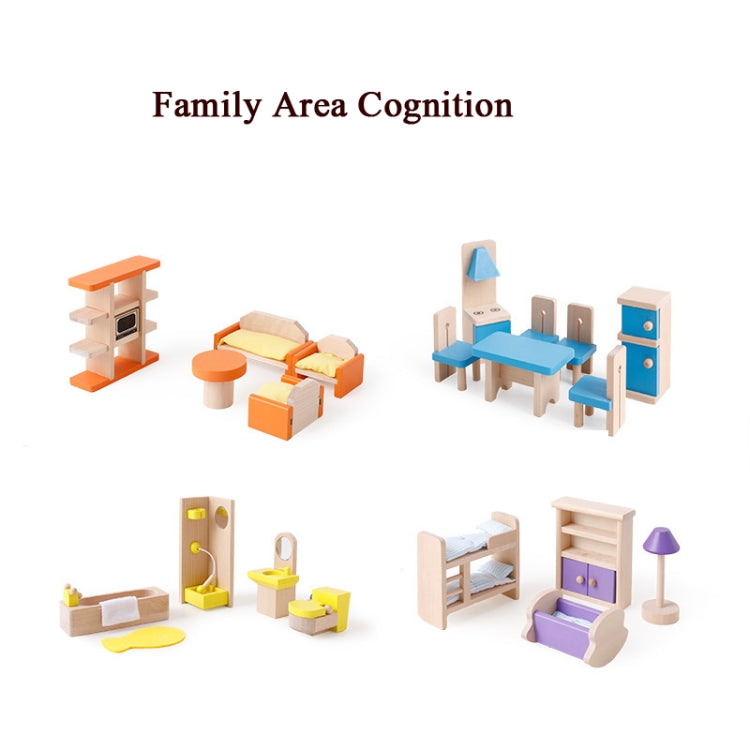 Onshine Pretend Play Scene DIY Role Playing Wooden Furniture Accessories, Style: