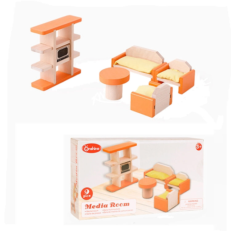 Onshine Pretend Play Scene DIY Role Playing Wooden Furniture Accessories, Style: