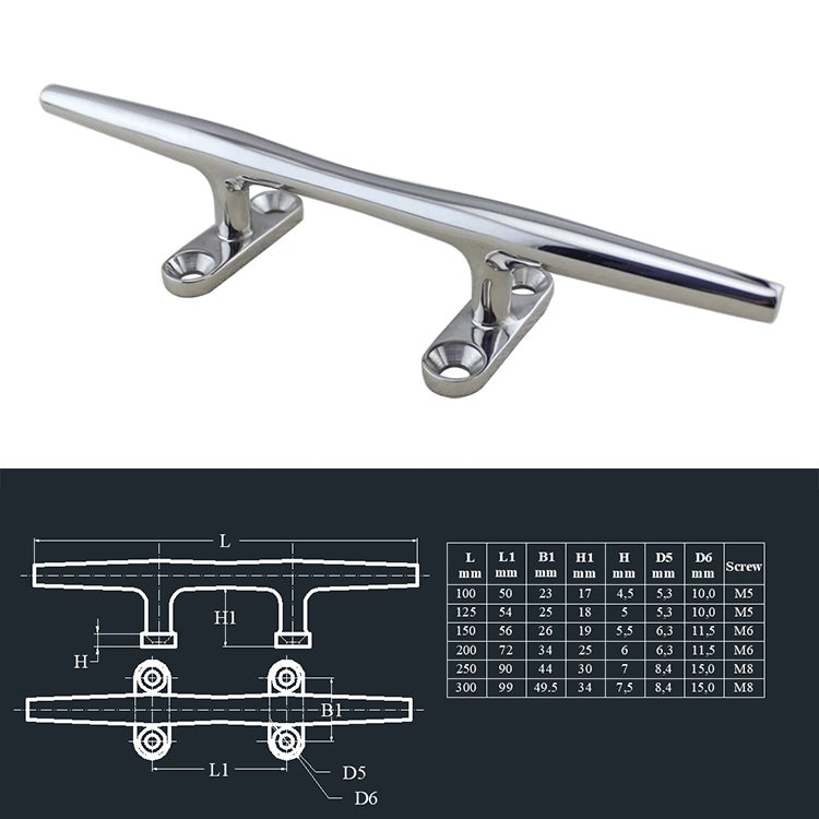 316 Stainless Steel Heavy Round Cable Bolt Yacht Bollard Shofar Pile For Boat