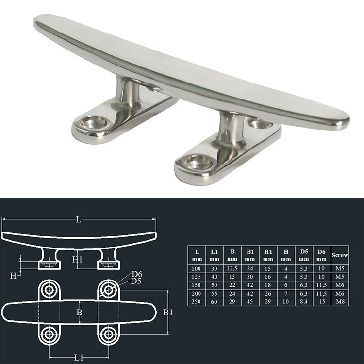 316 Stainless Steel Light-Duty Flat Claw Bolt Speedboat Yacht Ship Accessories