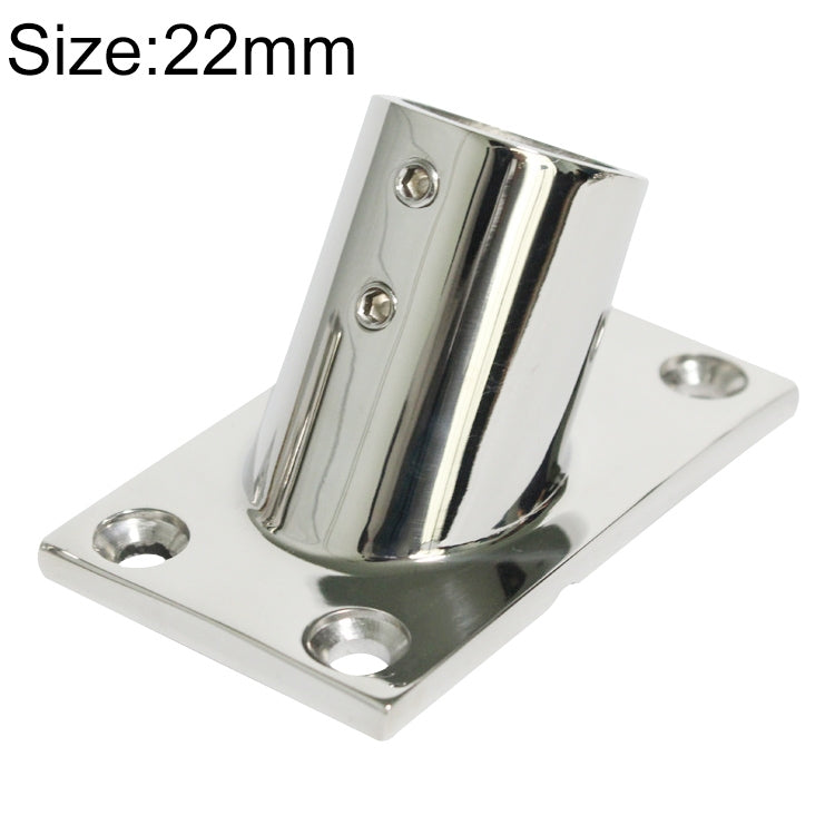 Thicken 316 Stainless Steel 60-Degree Square Tube Base Marine Boat Hardwares, Specifications: