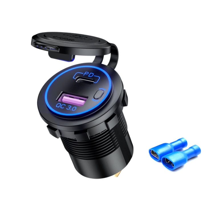 Car Motorcycle Ship Modified USB Charger Waterproof PD + QC3.0 Fast Charge ÎҵÄÉ̵ê