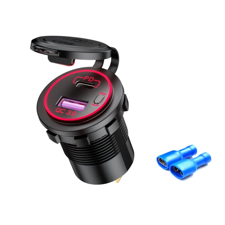 Car Motorcycle Ship Modified USB Charger Waterproof PD + QC3.0 Fast Charge ÎҵÄÉ̵ê