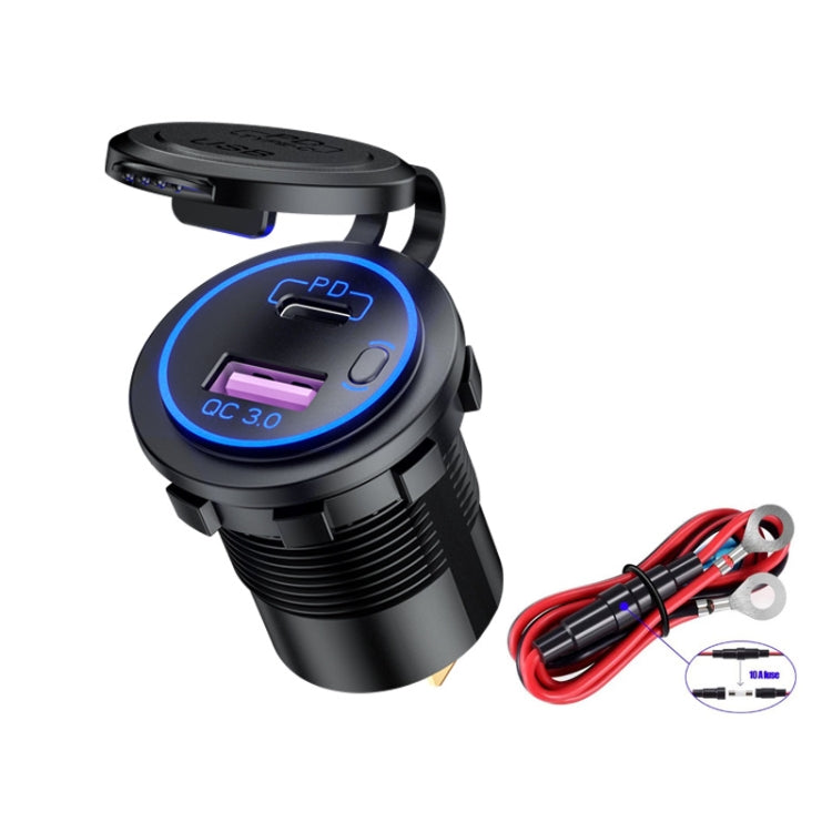 Car Motorcycle Ship Modified USB Charger Waterproof PD + QC3.0 Fast Charge ÎҵÄÉ̵ê