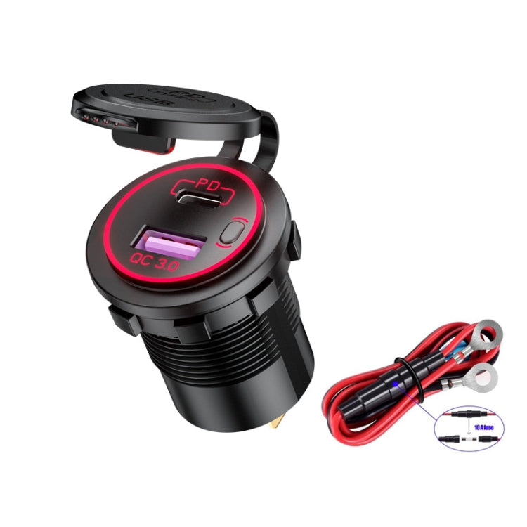 Car Motorcycle Ship Modified USB Charger Waterproof PD + QC3.0 Fast Charge ÎҵÄÉ̵ê