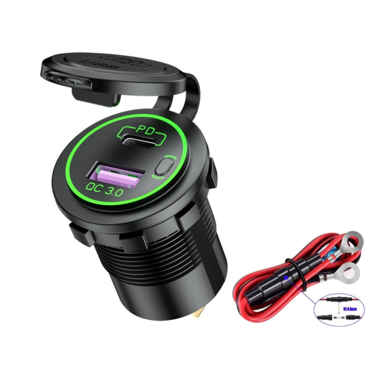 Car Motorcycle Ship Modified USB Charger Waterproof PD + QC3.0 Fast Charge ÎҵÄÉ̵ê