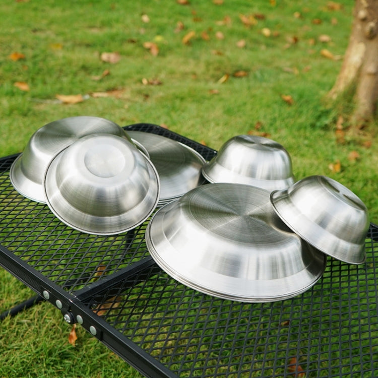 CLS Outdoor Stainless Steel Tableware Portable Camping Dinner Bowl Plate Kit Reluova