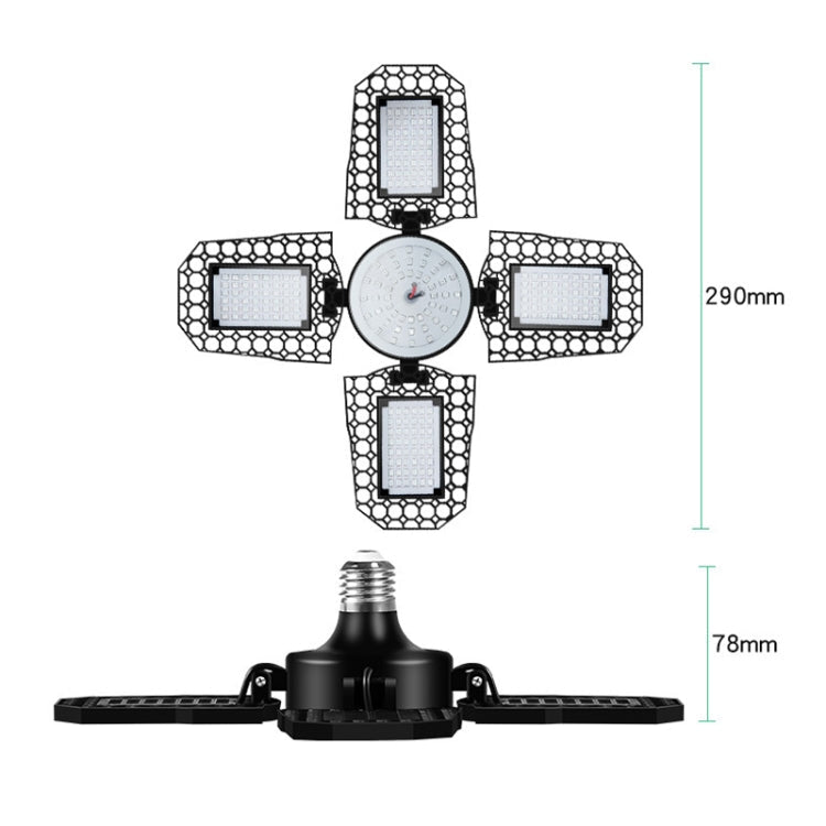 LED Garage Light Factory Warehouse Folding Four-Leaf Lamp My Store