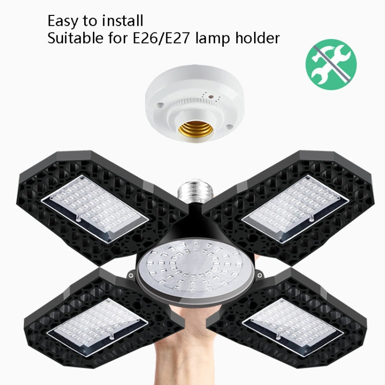 LED Garage Light Factory Warehouse Folding Four-Leaf Lamp My Store