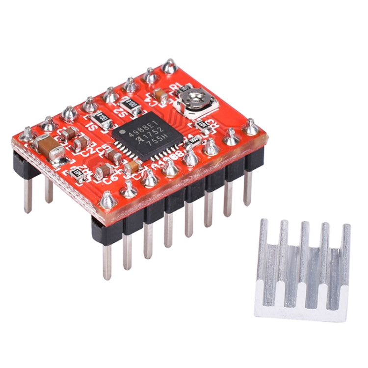 2 PCS HW-134A A4988 Red Board Stepper Motor Driver Module Heat Sink for 3D Printer