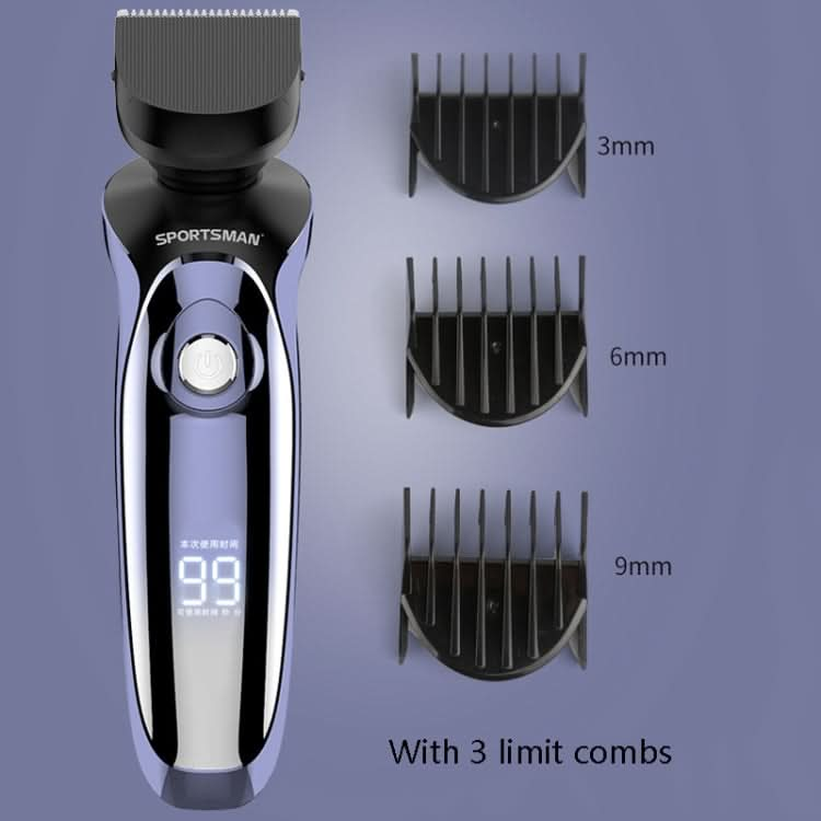 Sportsman SM-530 Electric Men Shaving Knife Multi-Function Base Charging Digital Water Washing Razor Reluova