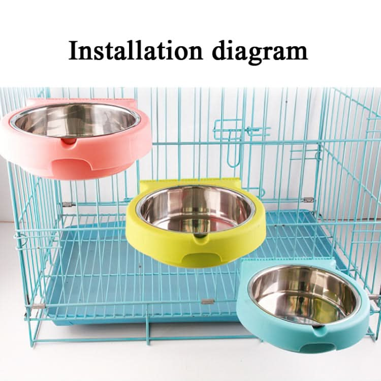 Stainless Steel Pet Bowl Hanging Bowl Anti-Overturning Dog Cat Bowl Feeder - Reluova