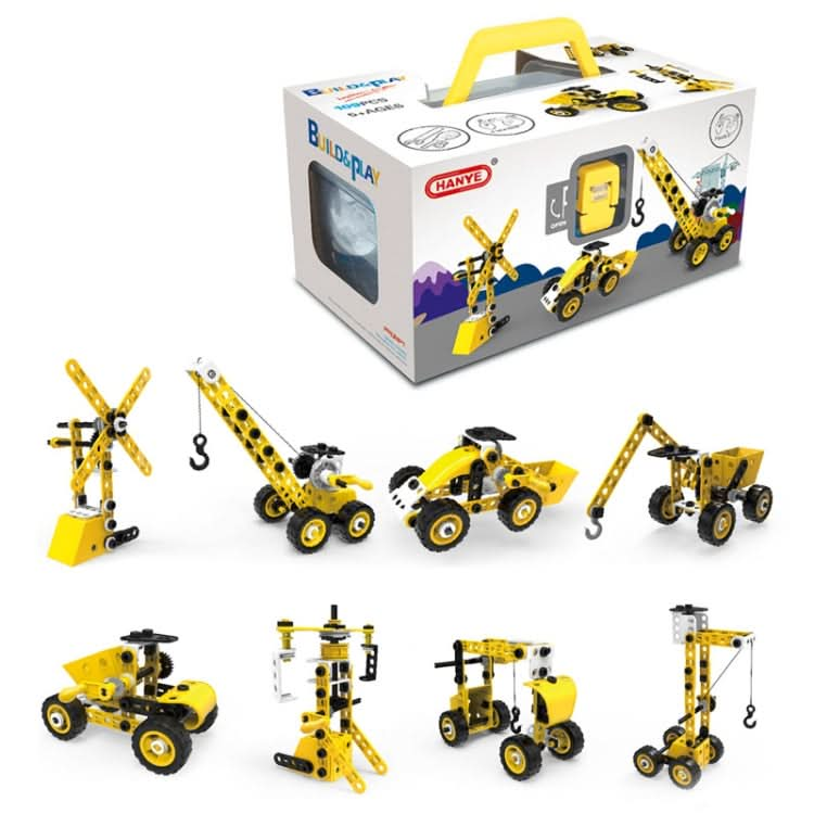 8 in 1 Children Variety Soft Assembled Building Blocks 100PCS DIY Engineering Vehicle Model Reluova