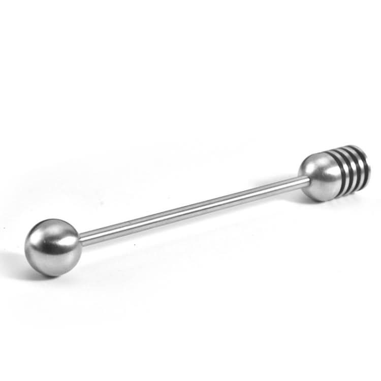 304 Stainless Steel Straight Handle Honey Stirrer With Round Bead Honey Stirrer-Reluova