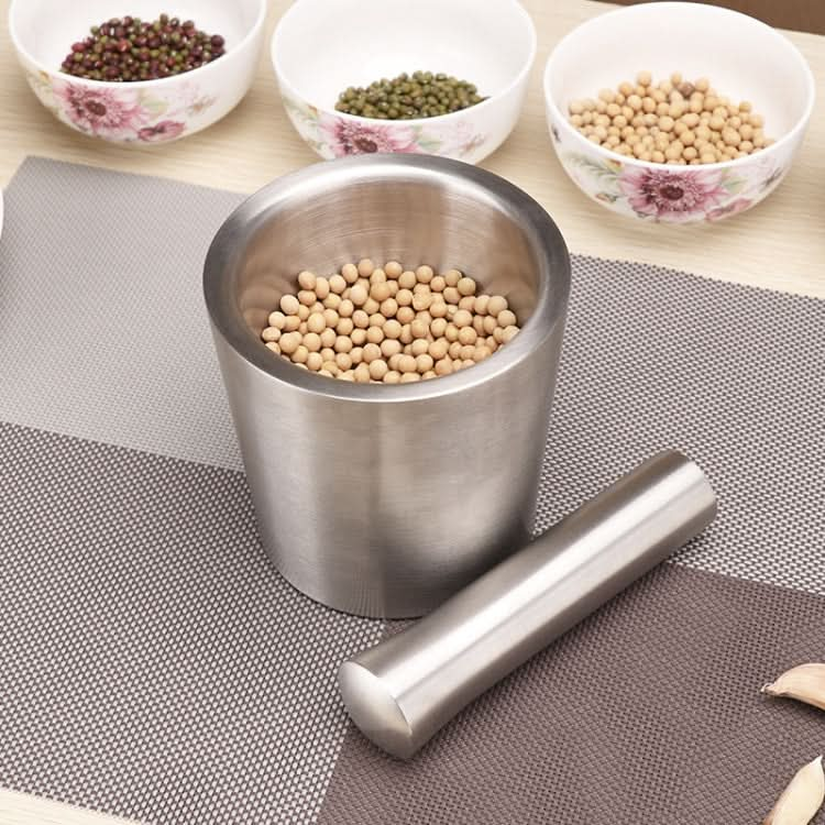 Kitchen 304 Stainless Steel Garlic Masher Spice Bean Nut Grinder Reluova