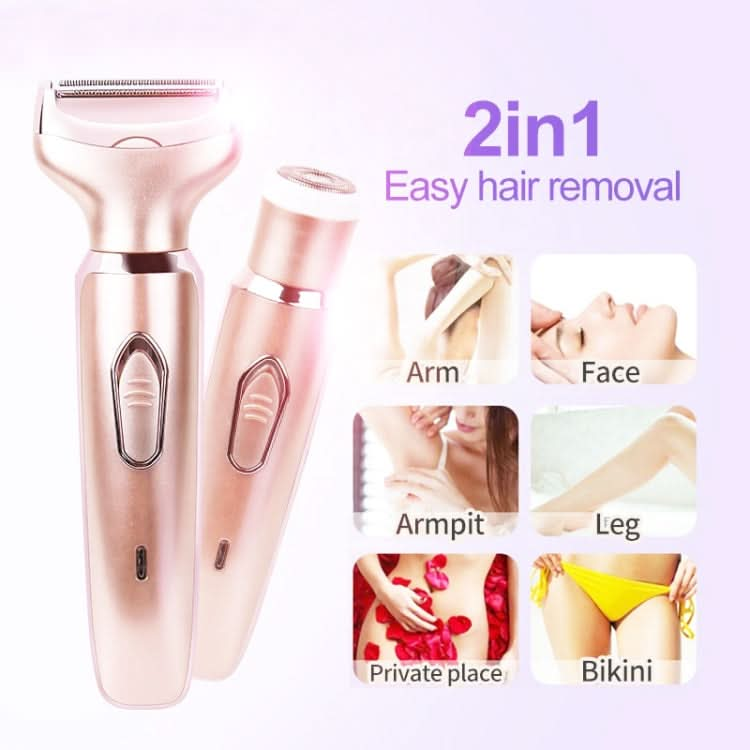 SONAX PRO SN-8977 Ladies Shaver 2 In 1 Washable USB Charging Hair Removal Device Reluova