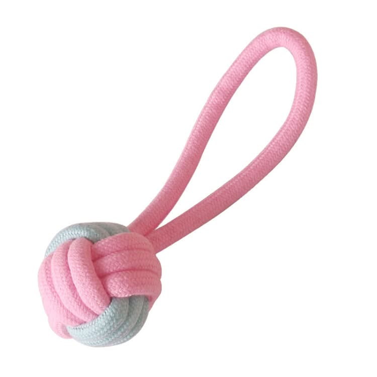 Cotton Rope Dog Molar Teeth Cleaning Toy Candy Color Woven Cotton Rope - Reluova