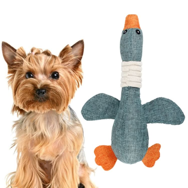 Long Animal Wild Goose Vocal Bite Resistant Dog Toy Plush Molar Dog Supplies - Reluova