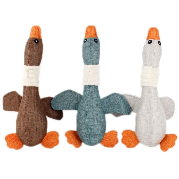 Long Animal Wild Goose Vocal Bite Resistant Dog Toy Plush Molar Dog Supplies - Reluova