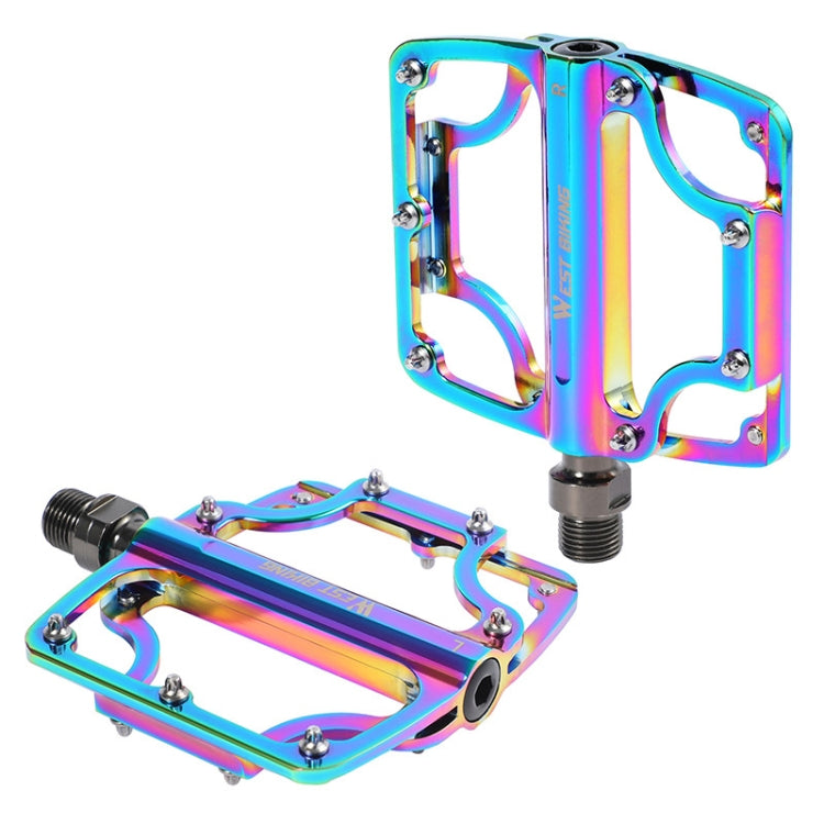 1 Pair WEST BIKING YP0802081 Mountain Road Bike Colorful Pedals