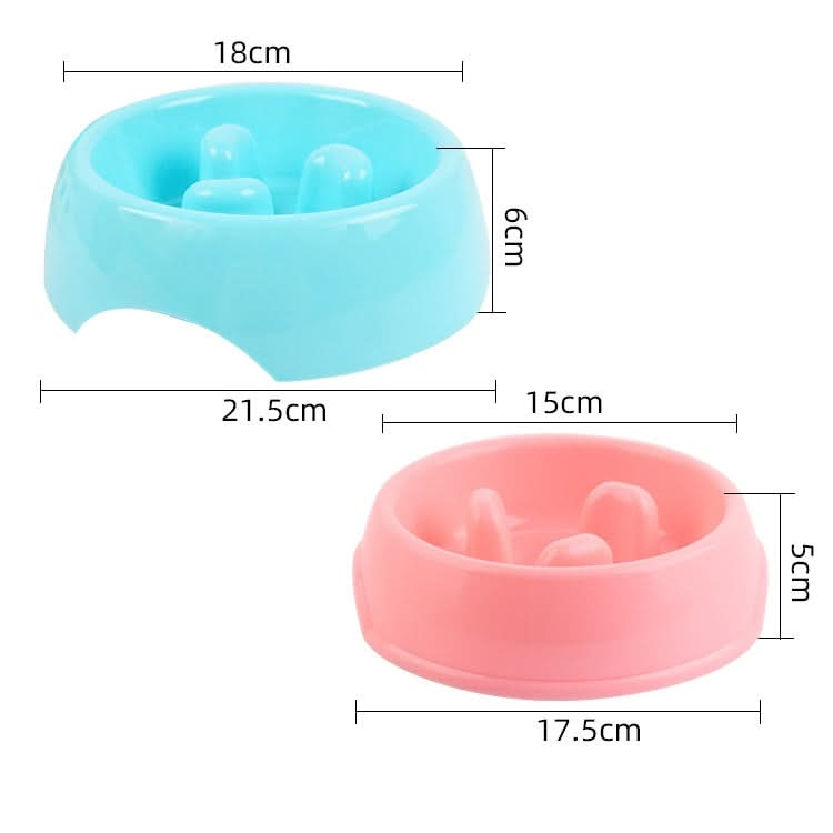 Pet Bowl Cat Bowl Feeder Anti-Choking Slow Food Bowl Thickened Dog Bowl - Reluova