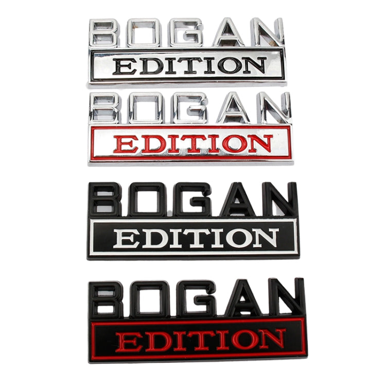 2 PCS Modified Side Door Metal Car Stickers Bogan Edition Label Leaf Board Nameplate Label-Reluova