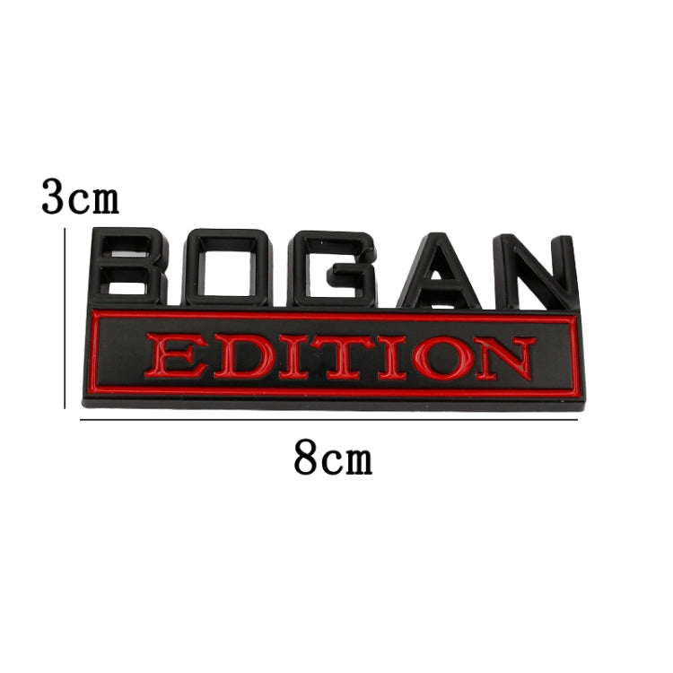 2 PCS Modified Side Door Metal Car Stickers Bogan Edition Label Leaf Board Nameplate Label-Reluova