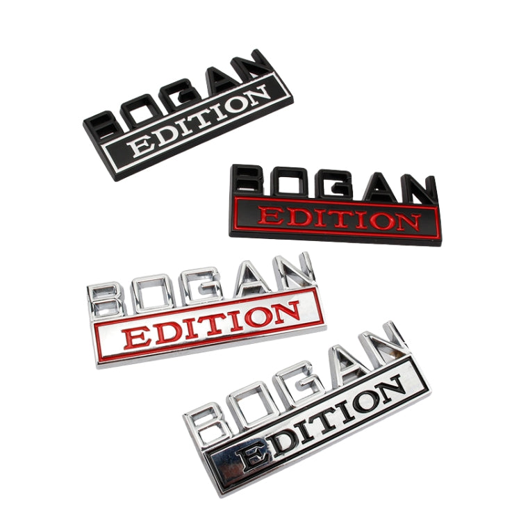 2 PCS Modified Side Door Metal Car Stickers Bogan Edition Label Leaf Board Nameplate Label-Reluova