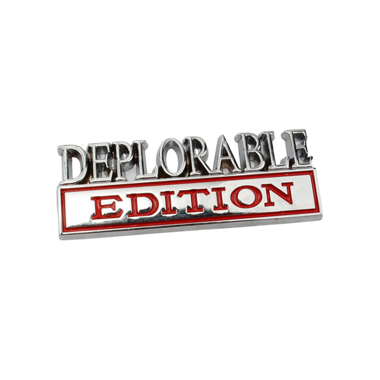 2 PCS Car Modified Metal Car Standard DEPLORABLE Edition Car Stickers-Reluova