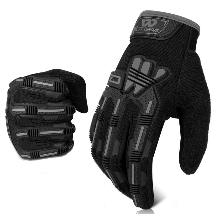 WEST BIKING YP0211208 Riding Gloves Motorcycle Bike Long Finger Non-Slip Touch Screen Gloves