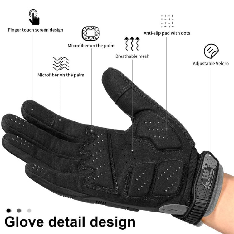 WEST BIKING YP0211208 Riding Gloves Motorcycle Bike Long Finger Non-Slip Touch Screen Gloves Reluova