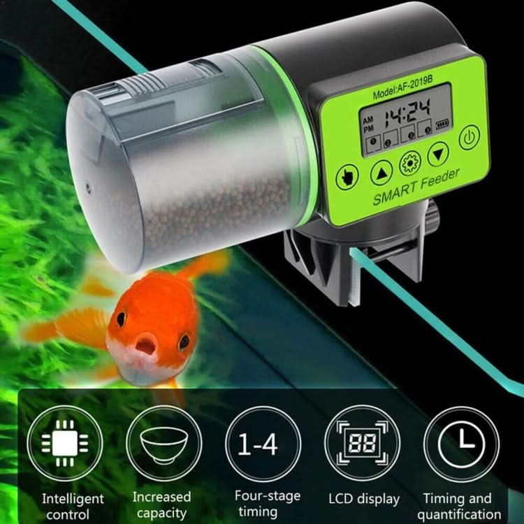 AquaBlue Fish Tank Intelligent Timing Automatic Feeder Aquarium Goldfish Feeder Large Capacity Fish Feeder,Model: - Reluova