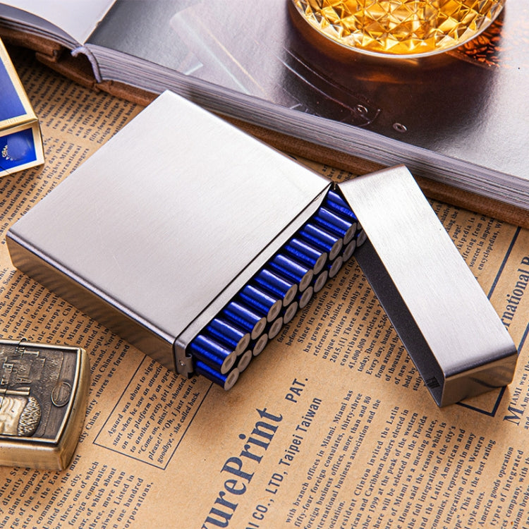 Men Stainless Steel Clamshell Business Cigarette Case My Store