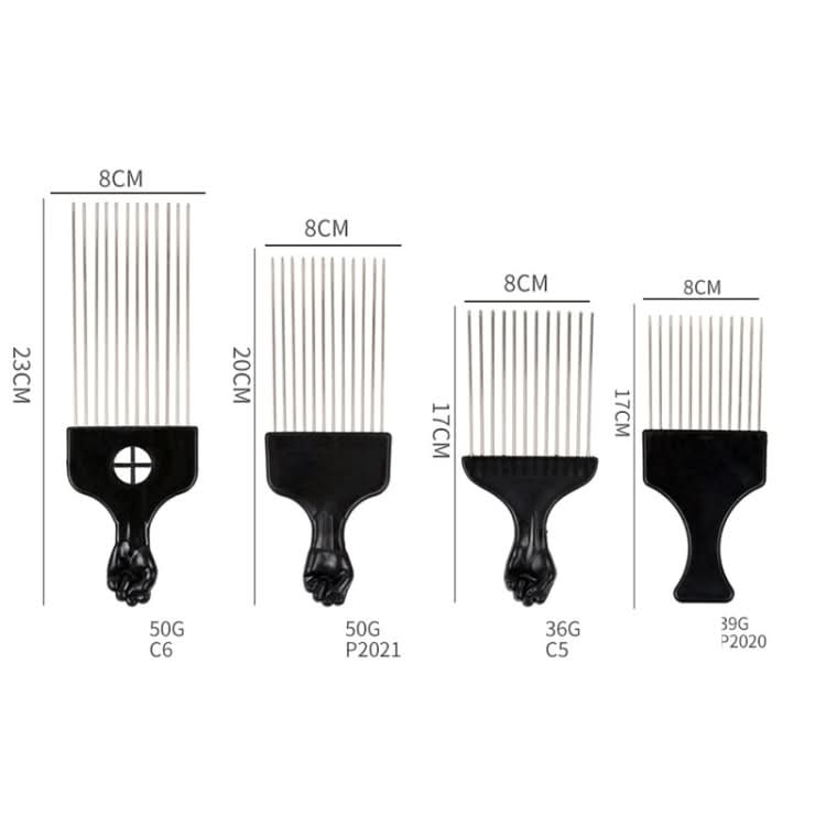 3 PCS Hairdressing Steel Needle Oil Hair Comb Plastic Haircut Pointed Tail Comb-Reluova