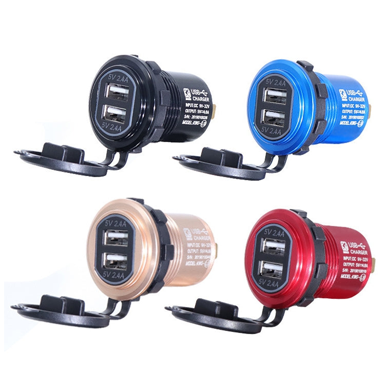 Metal Double USB Car Charger 5V 4.8A Aluminum Alloy Car Charger ÎҵÄÉ̵ê