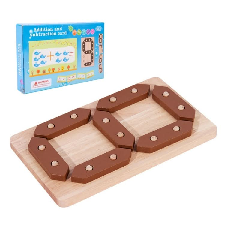 Addition and Subtraction Learning Blocks Early Education Puzzle Enlightenment Building Board Reluova