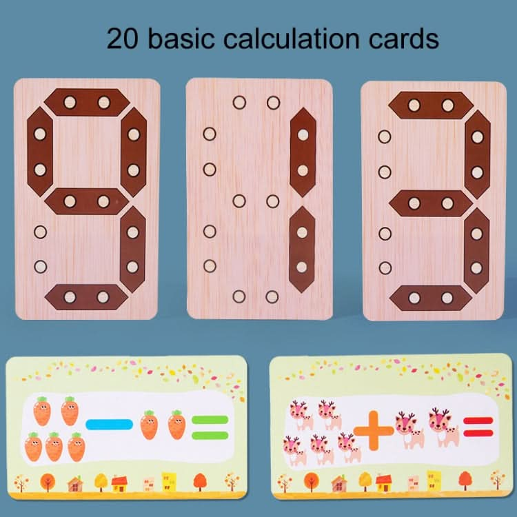 Addition and Subtraction Learning Blocks Early Education Puzzle Enlightenment Building Board Reluova