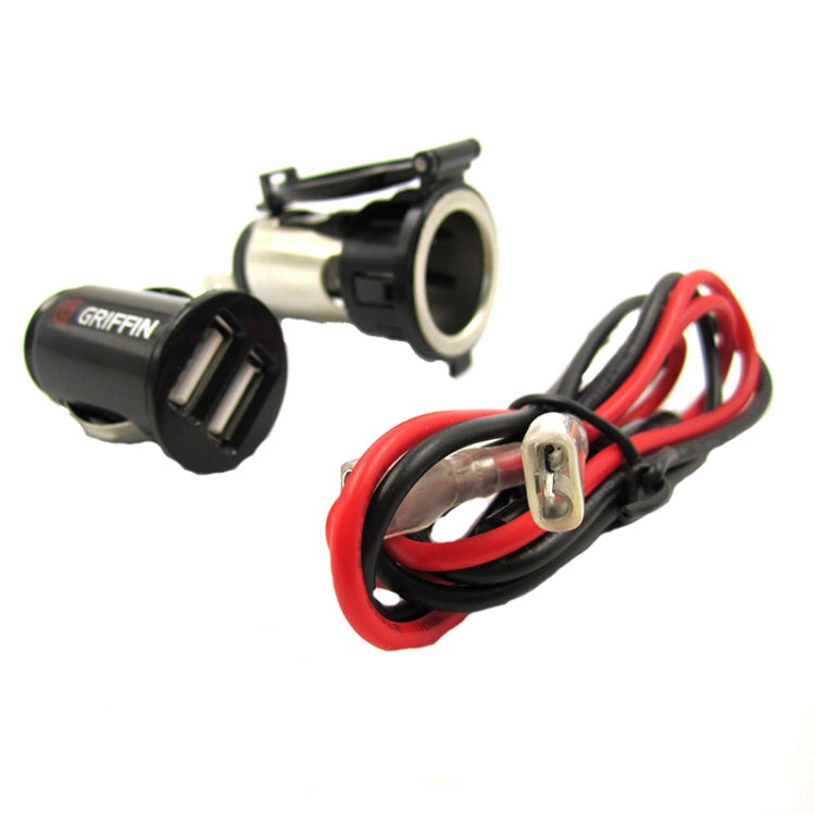 2 PCS 12-24V Automotive Cigarette Lighter Socket Motorcycle Waterproof Spot Cigarette Master