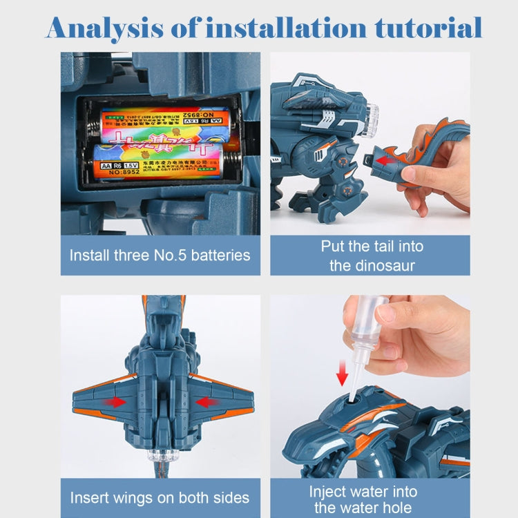 Electric Mechanical Dinosaur Toy Simulation Animal Toy Multifunctional Sound And Light Toy, Style: Reluova